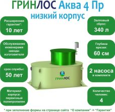 ГРИНЛОС Аква 4 низкий корпус Пр