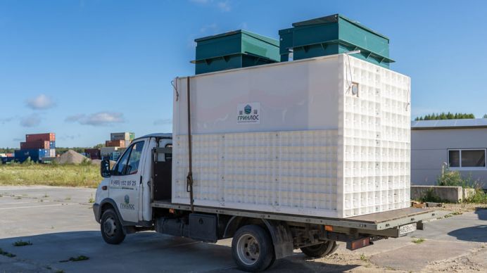 Монтаж станции очистки ГРИНЛОС БМ 50 Пр