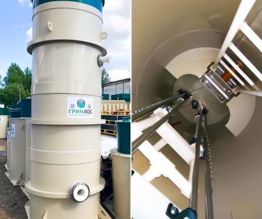 ГРИНЛОС КНС вертикальная из полипропилена диаметр 1000 мм, высота 3000 мм