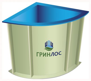 ГРИНЛОС Купель 1000*1000*1200 Угловая