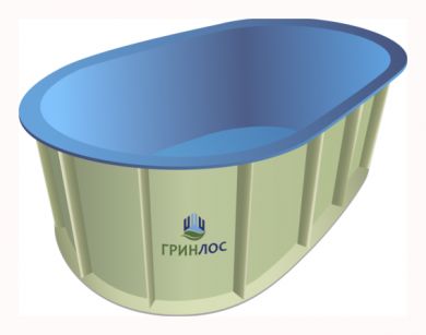 ГРИНЛОС Купель 3500*2000*750 Овальная