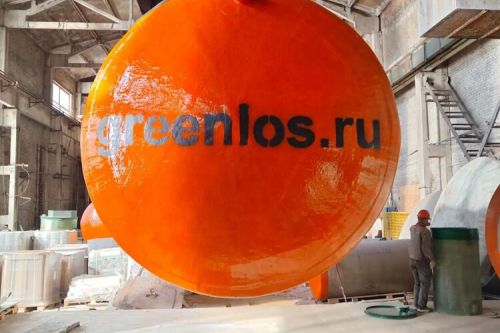 Изготовление и отгрузка стеклопластикового резервуара ГРИНЛОС