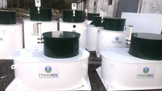 Хранение септиков ГРИНЛОС на складе