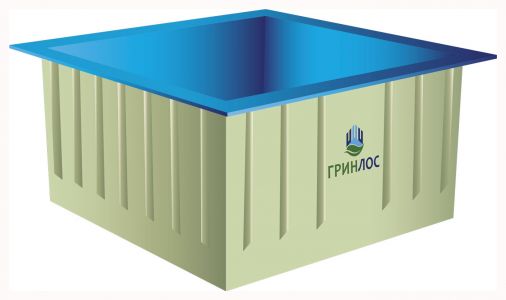 ГРИНЛОС Купель 2000*2000*1200 Прямоугольная