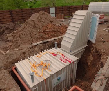 Монтаж ГРИНЛОС Погреб ДТ 3000*2000*2000 со входом через дверь с тамбуром