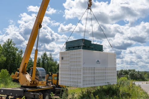 Монтаж станции очистки ГРИНЛОС БМ 50 Пр