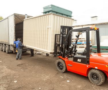 Подбор и погрузка Гринлос Погреб ЛКТ 3500*2000*2000 со входом через люк с тамбуром