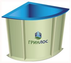 ГРИНЛОС Купель 1400*1400*1200 Угловая