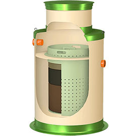 Колодец с интегрированным фильтр-патроном